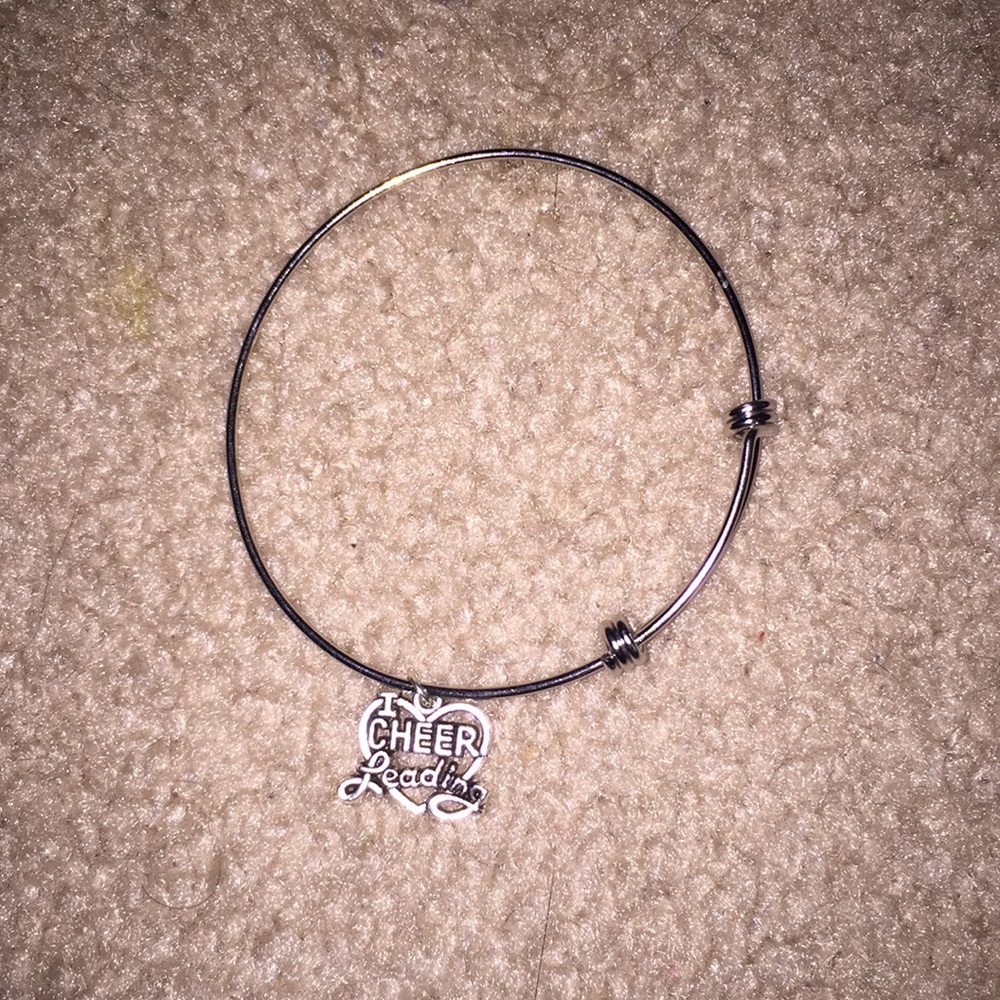 Cheerleader bracelet silver